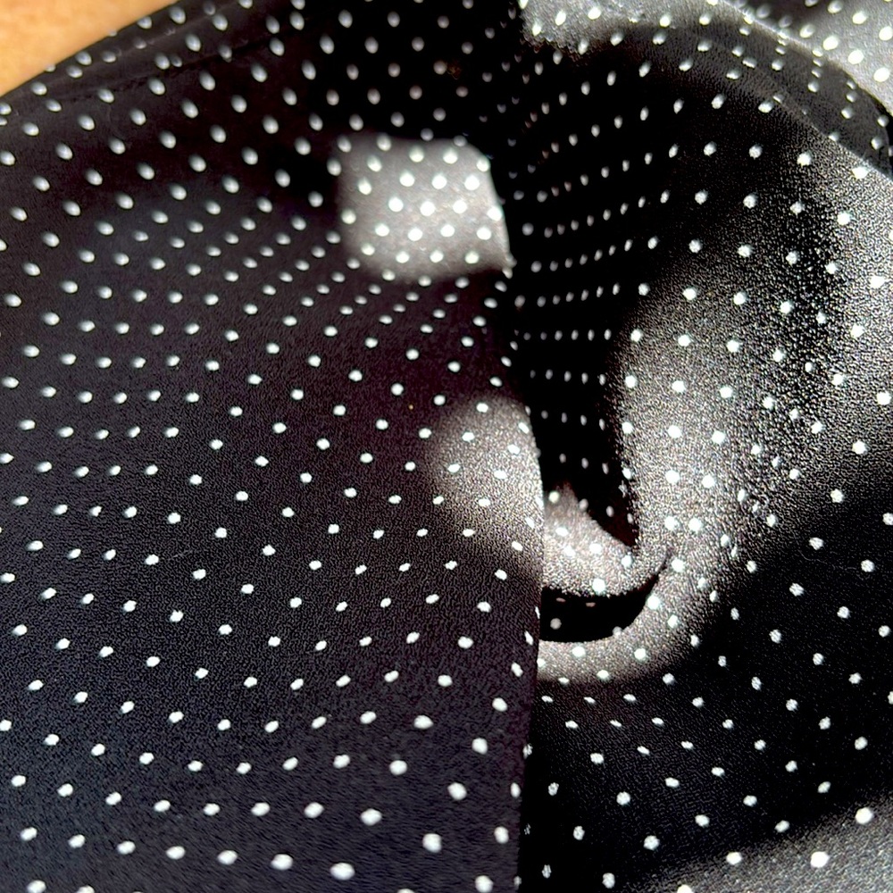 Jasmine & Juliana Polka Dot Blouse Black Size M - Picture 4 of 5